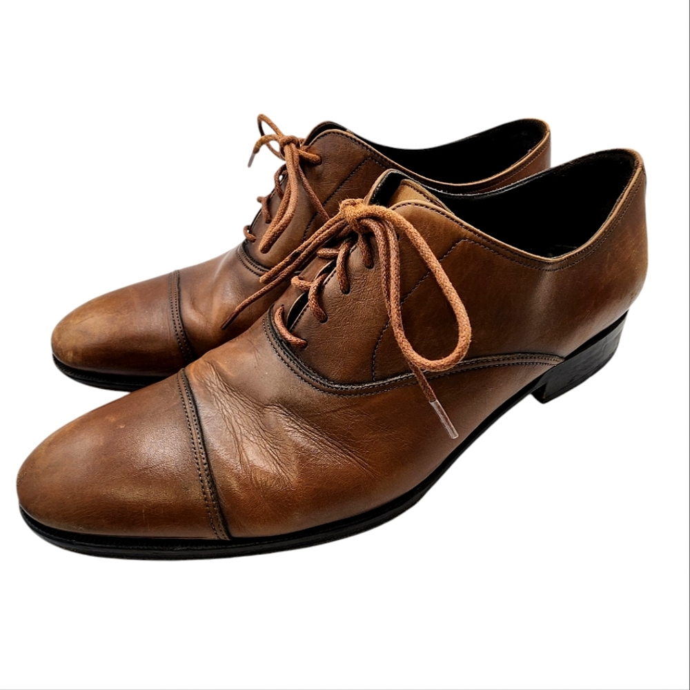 To Boot Adam Derrick Mens Brown Leather‎ Lace up Dress Shoes Size 8.5